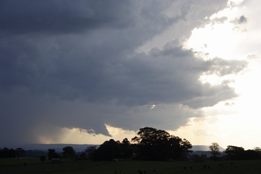 cumulonimbus thunderstorm_base : near Kyogle, NSW   30 October 2007