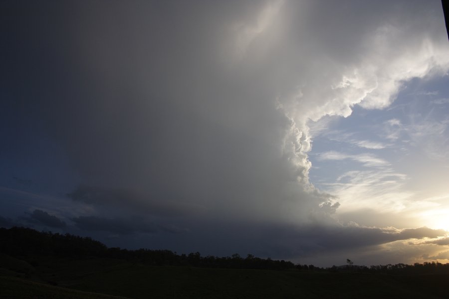 cumulonimbus thunderstorm_base : near Kyogle, NSW   30 October 2007