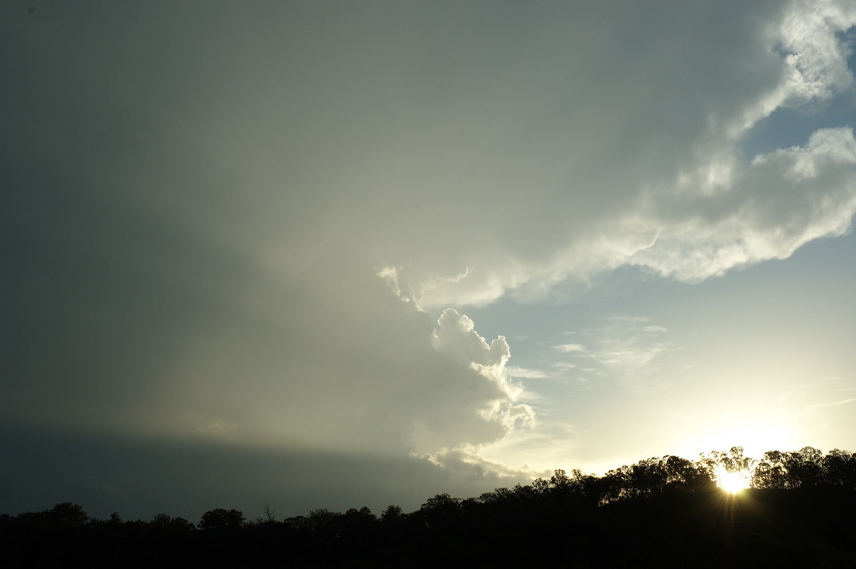 anvil thunderstorm_anvils : W of Kyogle, NSW   30 October 2007