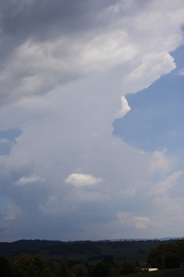 anvil thunderstorm_anvils : near Oberon, NSW   20 November 2007