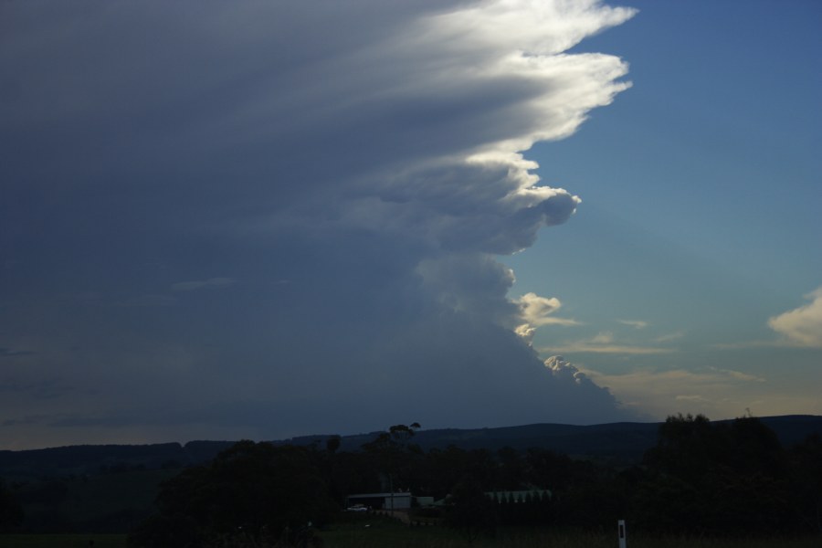 anvil thunderstorm_anvils : E of Bathurst, NSW   7 December 2007