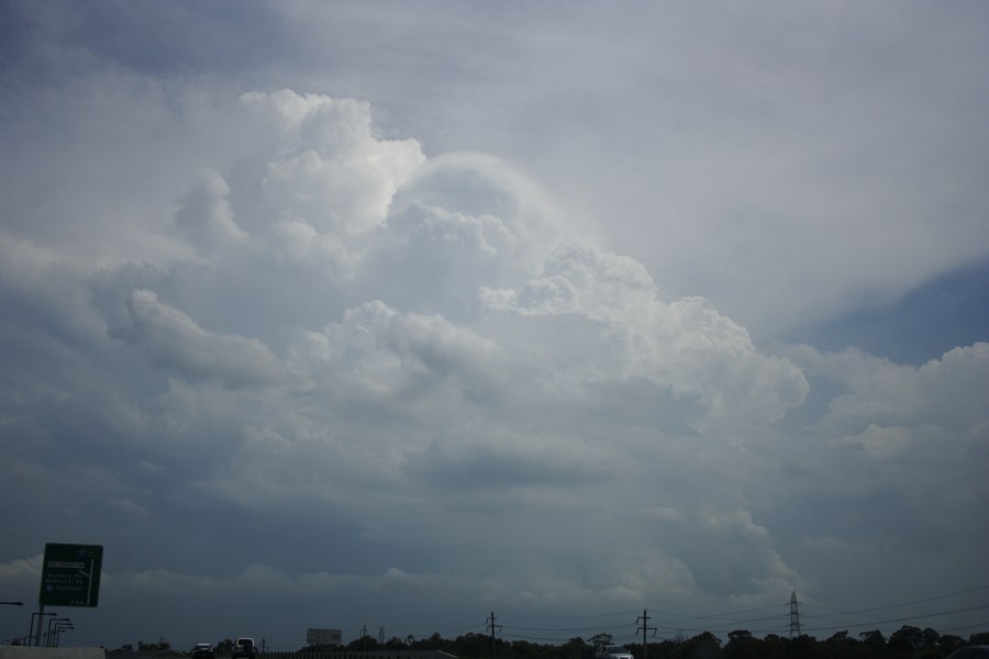 thunderstorm cumulonimbus_incus : M7 motorway, NSW   9 December 2007