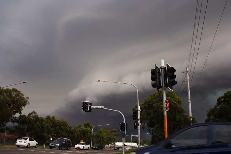 cumulonimbus supercell_thunderstorm : Toukley area, NSW   9 December 2007