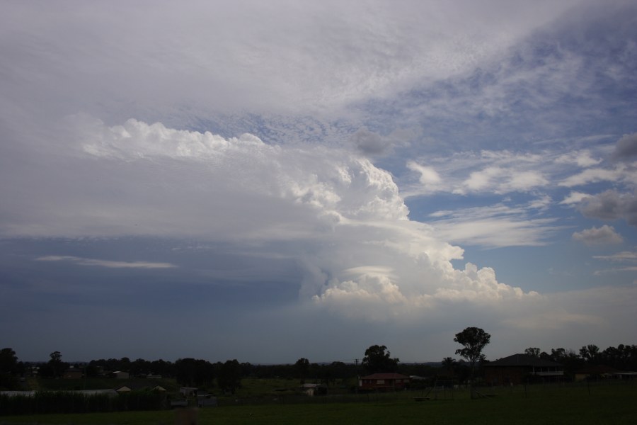 thunderstorm cumulonimbus_incus : Schofields, NSW   16 January 2008