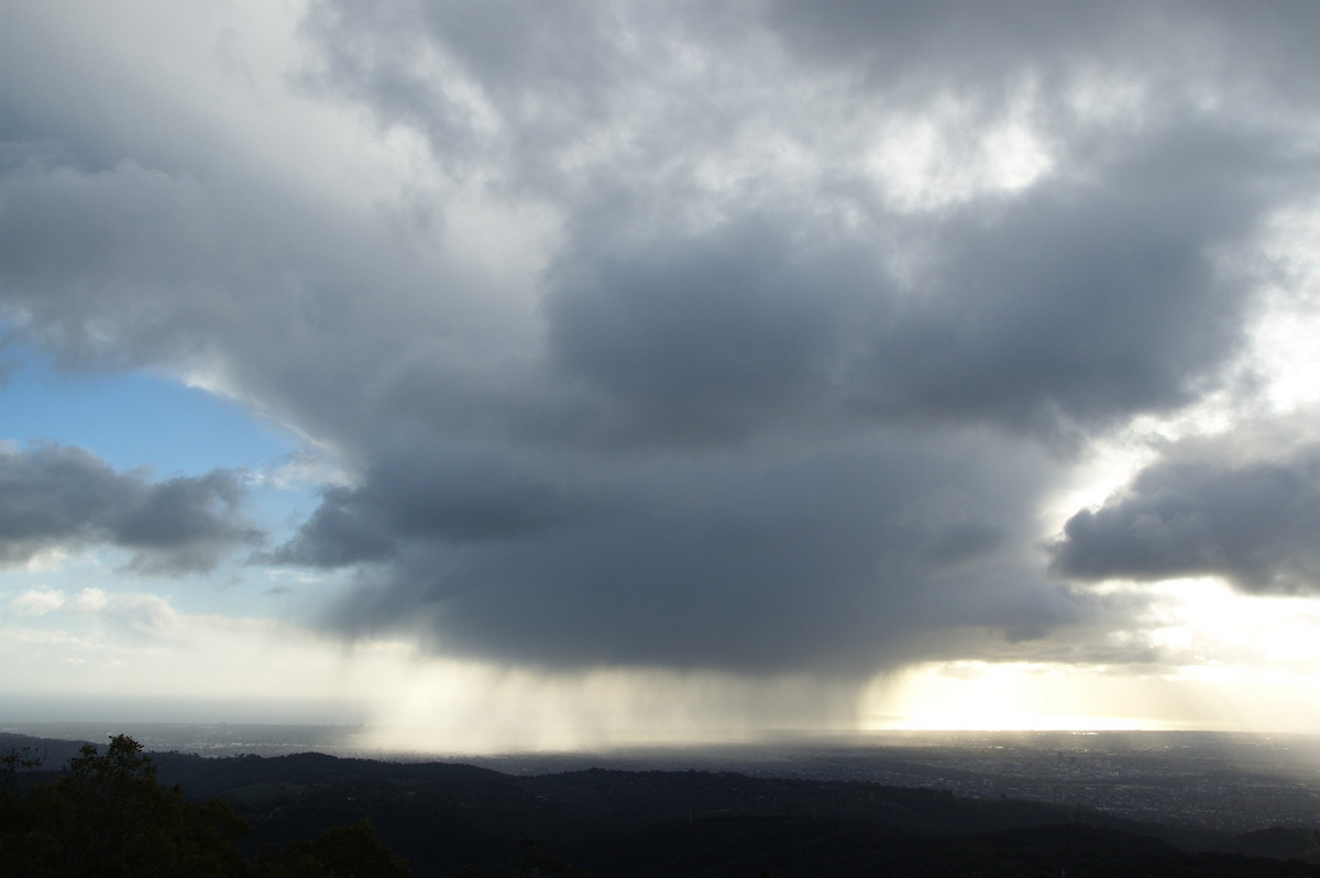 thunderstorm cumulonimbus_incus : Mt Lofty, SA   21 August 2008