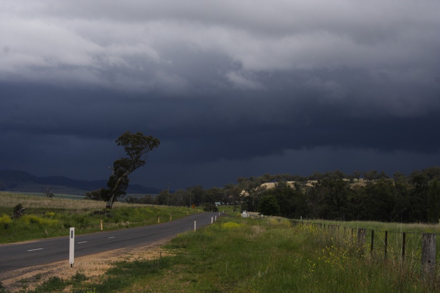 cumulonimbus thunderstorm_base : N of Merriwa, NSW   14 October 2008