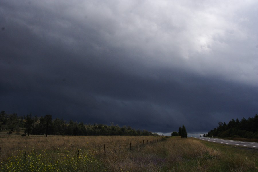 cumulonimbus thunderstorm_base : W of Gunnedah, NSW   14 October 2008