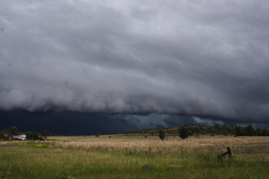 cumulonimbus supercell_thunderstorm : W of Gunnedah, NSW   14 October 2008