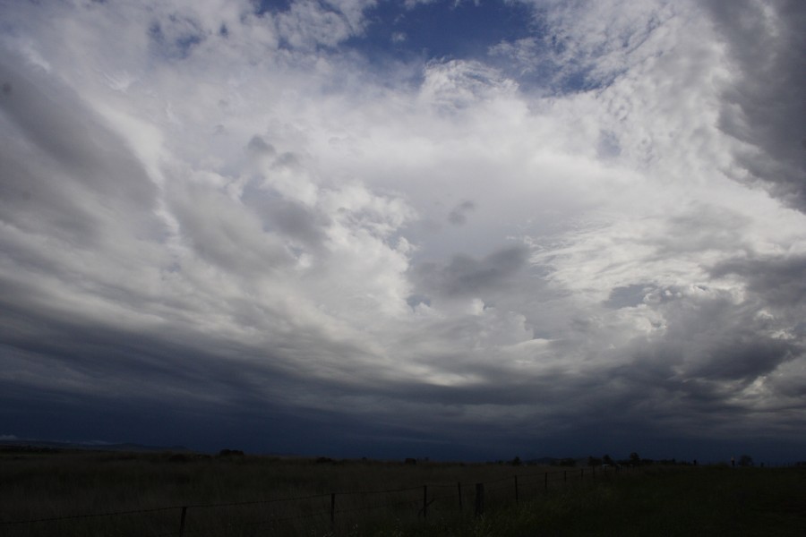 anvil thunderstorm_anvils : W of Manilla, NSW   14 October 2008