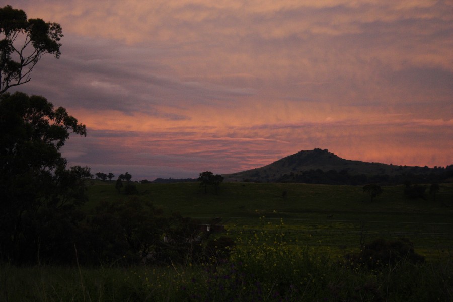 sunset sunset_pictures : near Willow Tree, NSW   14 October 2008