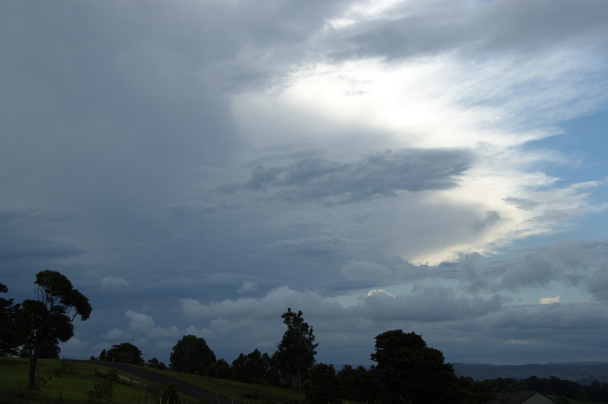 anvil thunderstorm_anvils : McLeans Ridges, NSW   15 October 2008