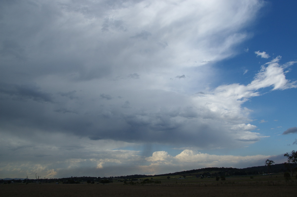 anvil thunderstorm_anvils : near Beaudesert, QLD   25 October 2008