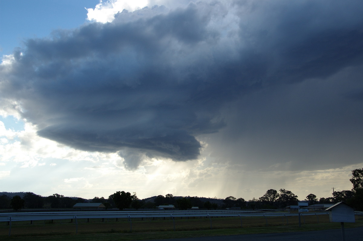 cumulonimbus thunderstorm_base : near Canungra, QLD   25 October 2008