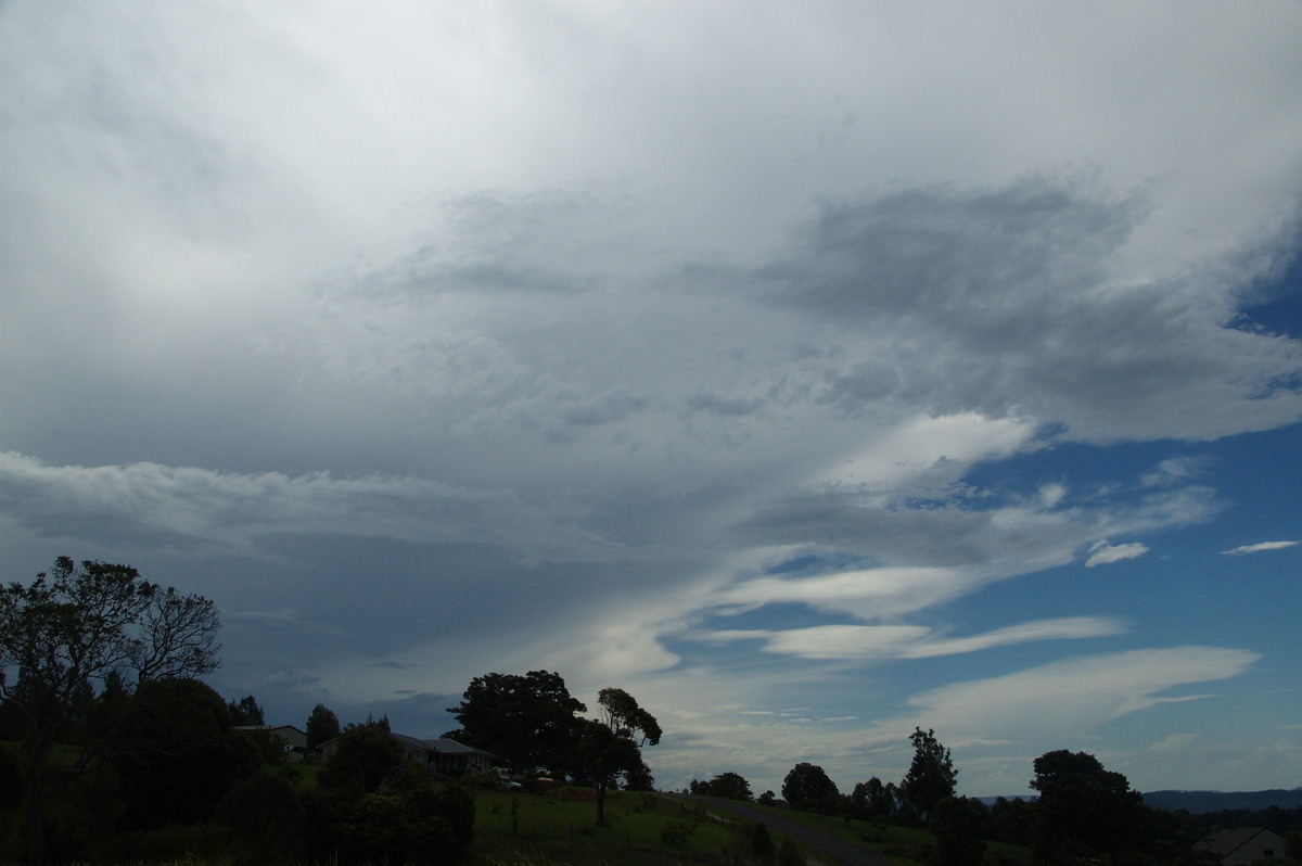 anvil thunderstorm_anvils : McLeans Ridges, NSW   3 December 2008