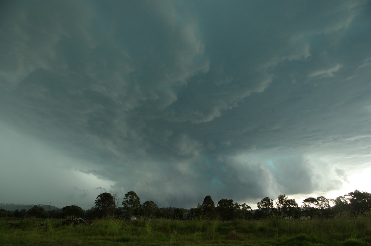 cumulonimbus supercell_thunderstorm : Kyogle, NSW   24 December 2008