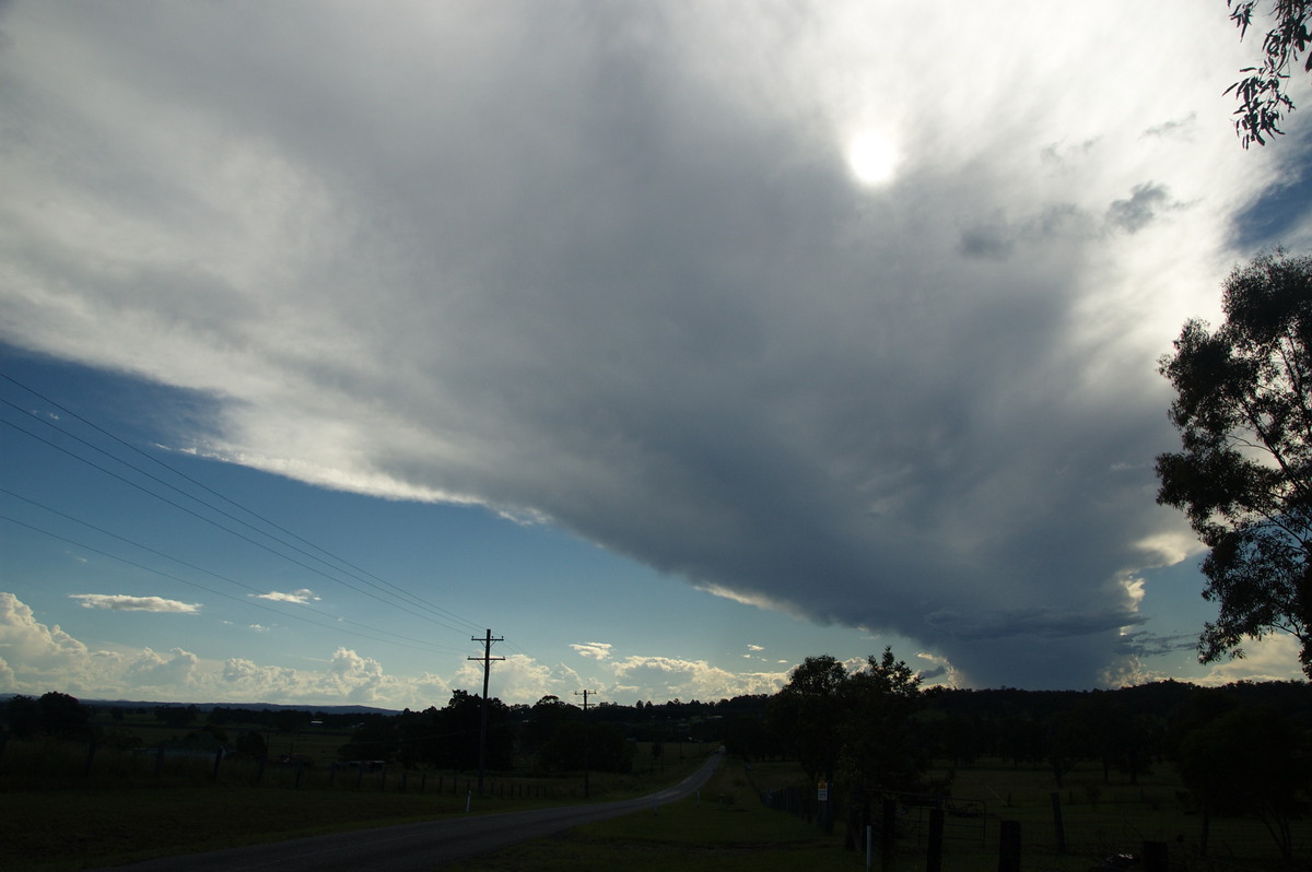 anvil thunderstorm_anvils : Spring Grove, NSW   15 March 2009