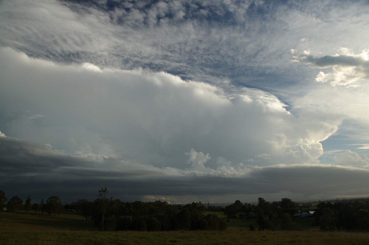 thunderstorm cumulonimbus_incus : Junction Hill, NSW   15 March 2009